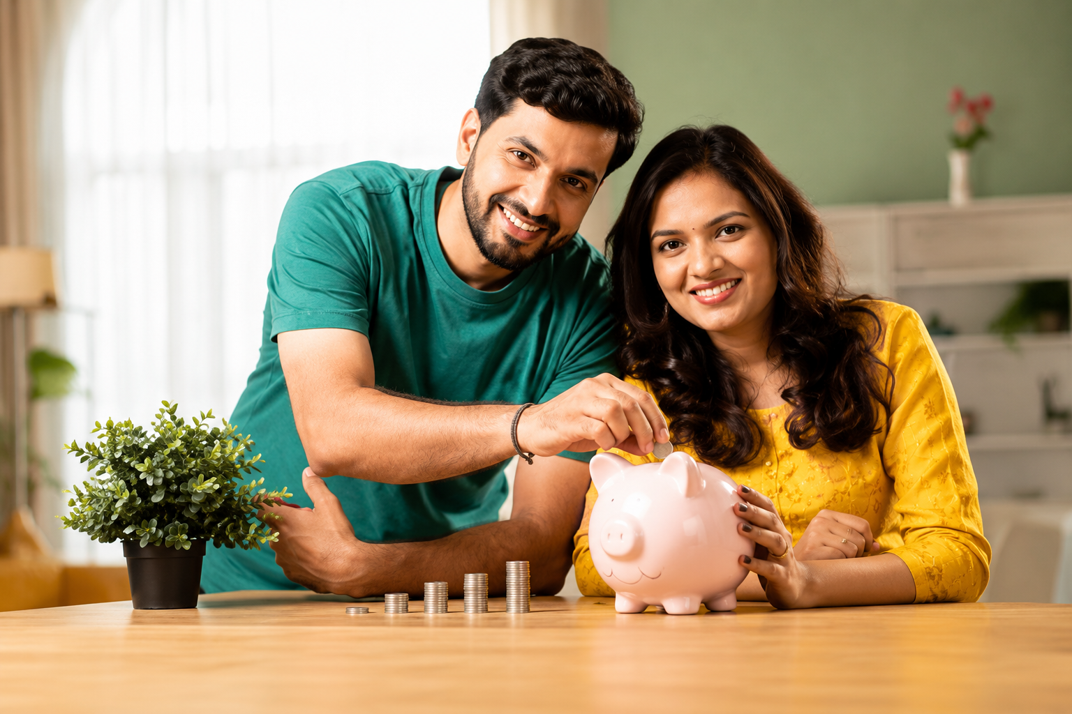 An Indian family saving for retirement